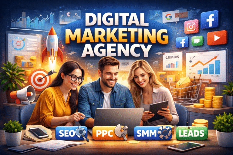Digital marketing agency delivering SEO, PPC, and lead generation strategies for real business growth