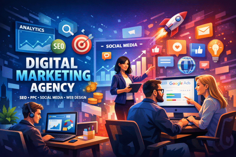 Digital Marketing Agency using SEO, PPC, social media, and performance-driven strategies to grow revenue