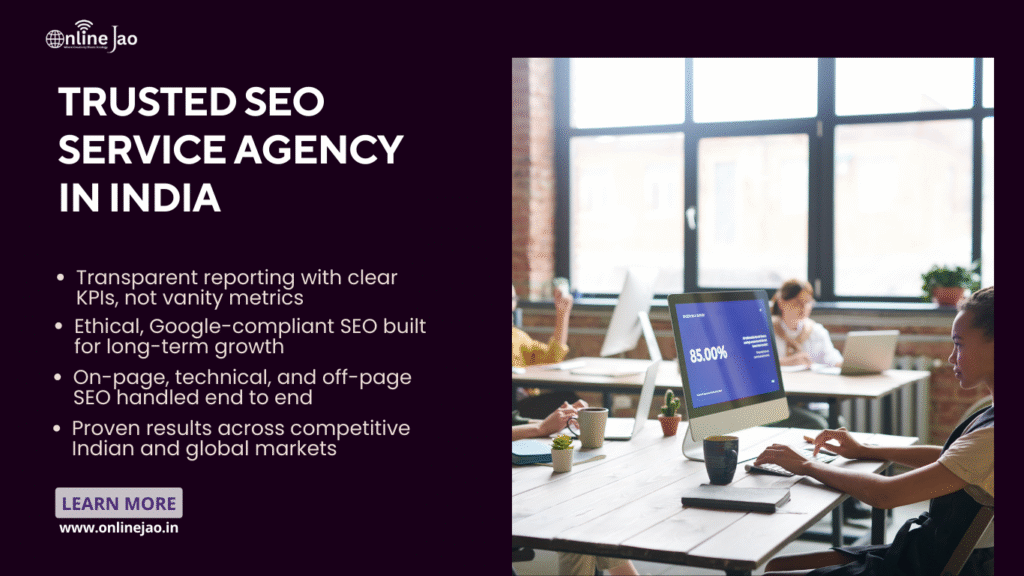 Trusted SEO service agency in India providing reliable and result-driven SEO solutions