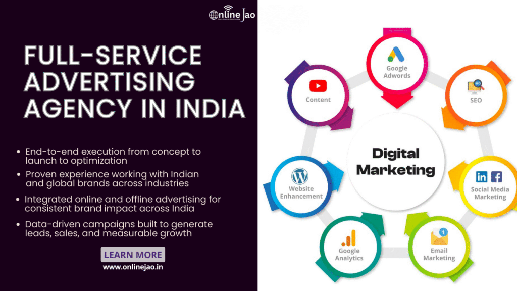 Full-service advertising agency in India offering creative, digital, and marketing solutions