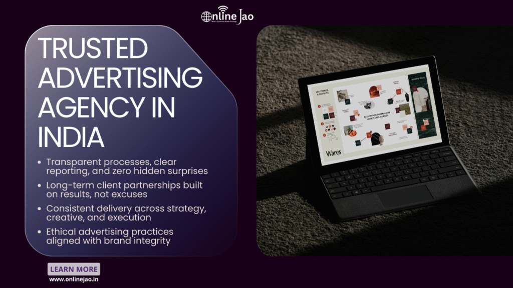 Trusted advertising agency in India delivering reliable marketing and advertising services