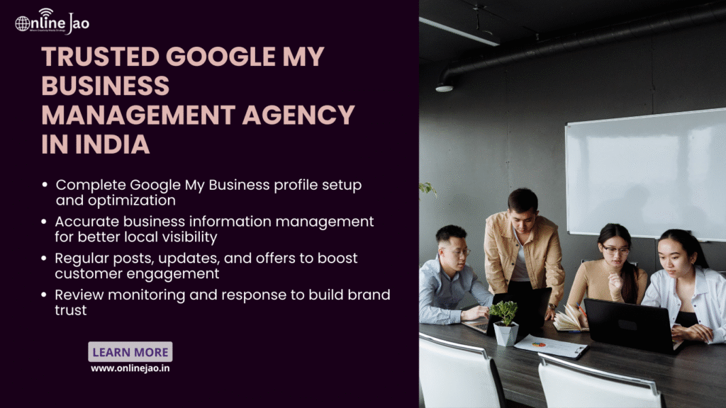 Trusted Google My Business Management Agency in India helping businesses improve local search visibility