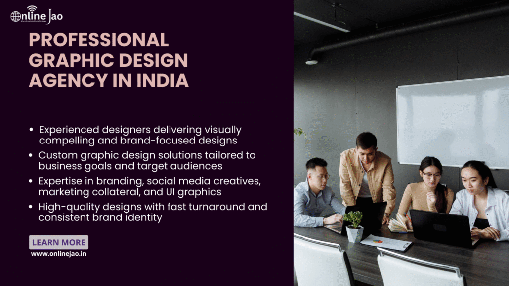 Professional graphic design agency in India creating custom visual branding